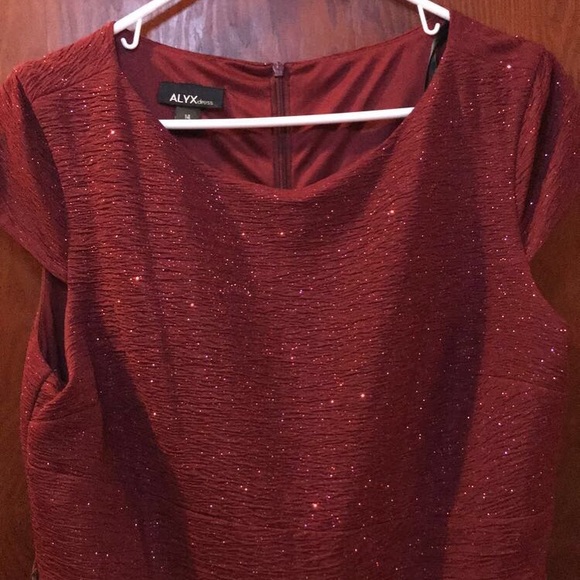 Red Sparkle Cocktail Dress - Picture 2 of 6